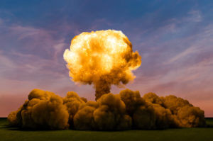 3D rendering of nuclear tests.
